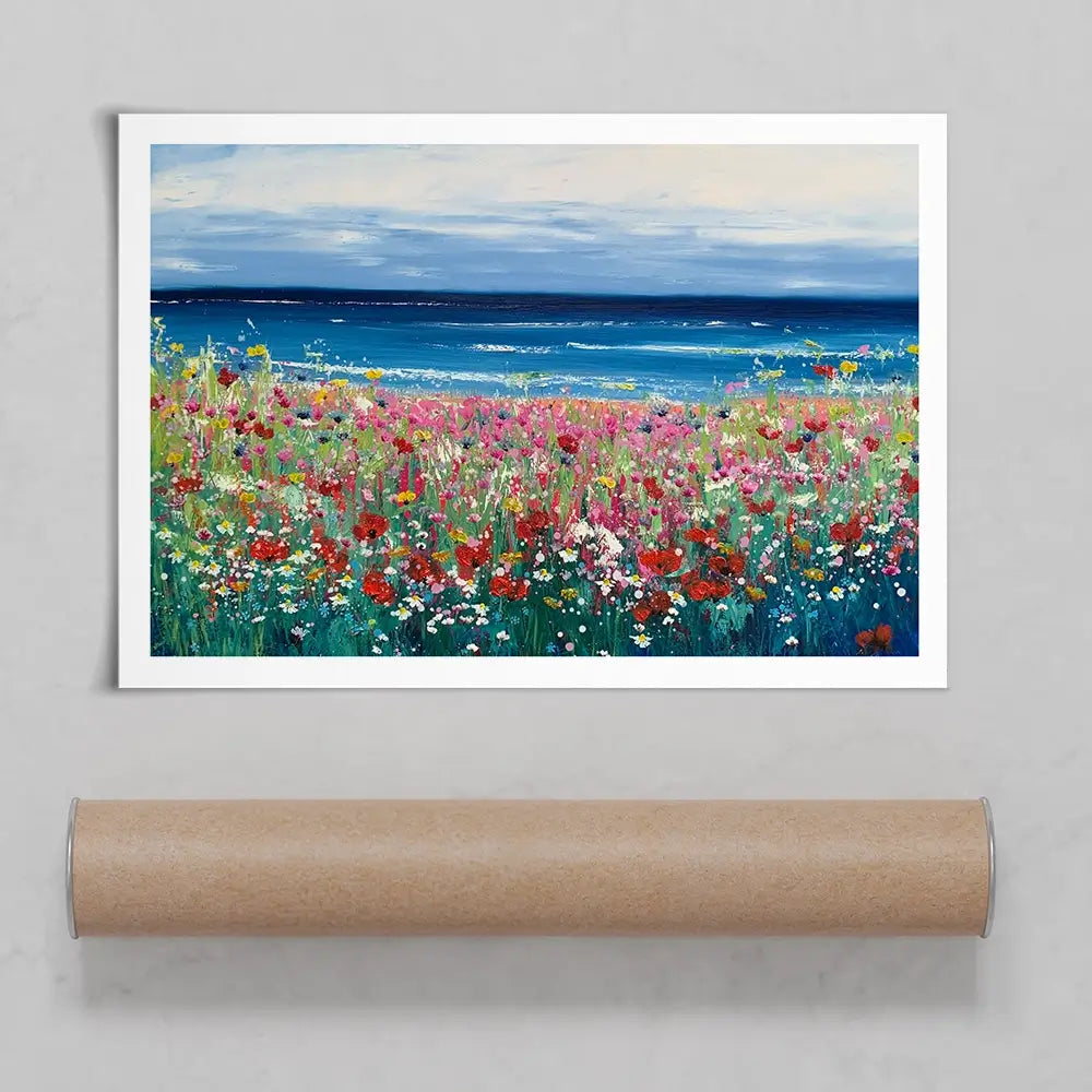 Summer At The Beach Art Print Summer At The Beach Art Print wall art product Laure Bury