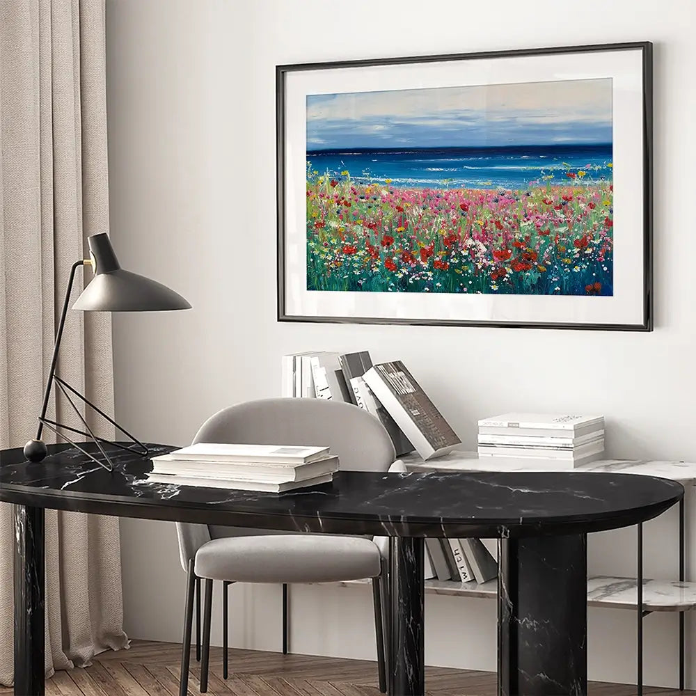 Summer At The Beach Framed Art Print Summer At The Beach Framed Art Print wall art product Laure Bury