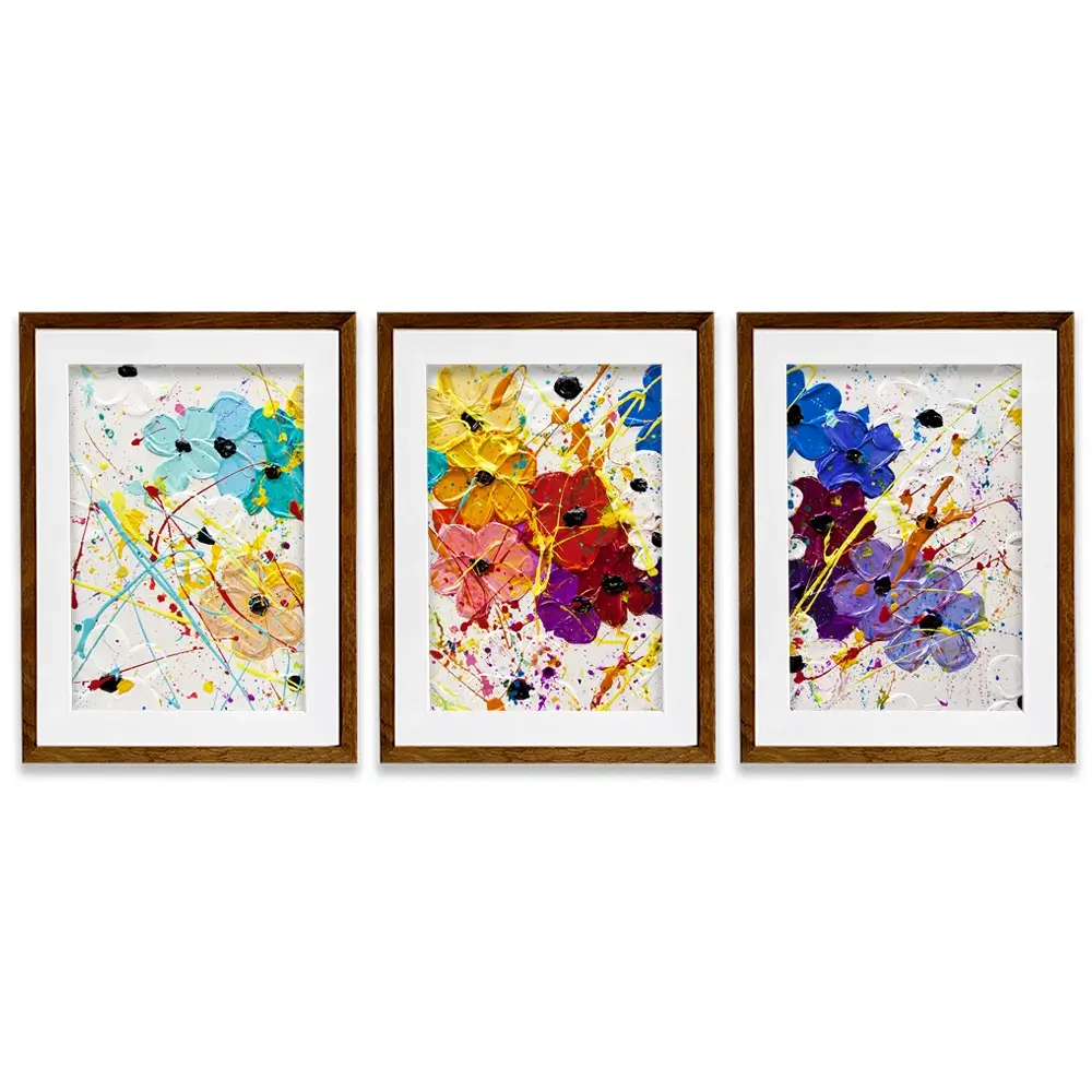 Summer Celebration Framed Art Print Trio Summer Celebration Framed Art Print Trio wall art product Osnat Tzadok