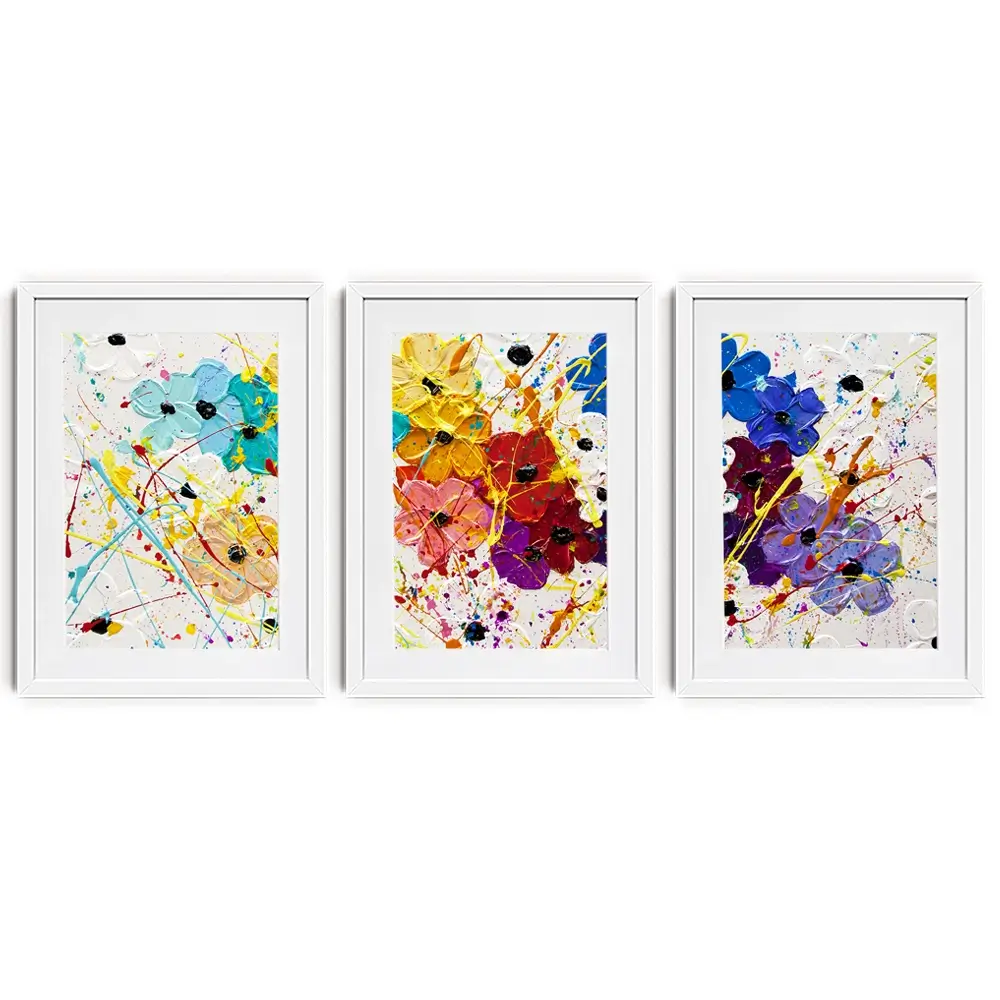 Summer Celebration Framed Art Print Trio Summer Celebration Framed Art Print Trio wall art product Osnat Tzadok
