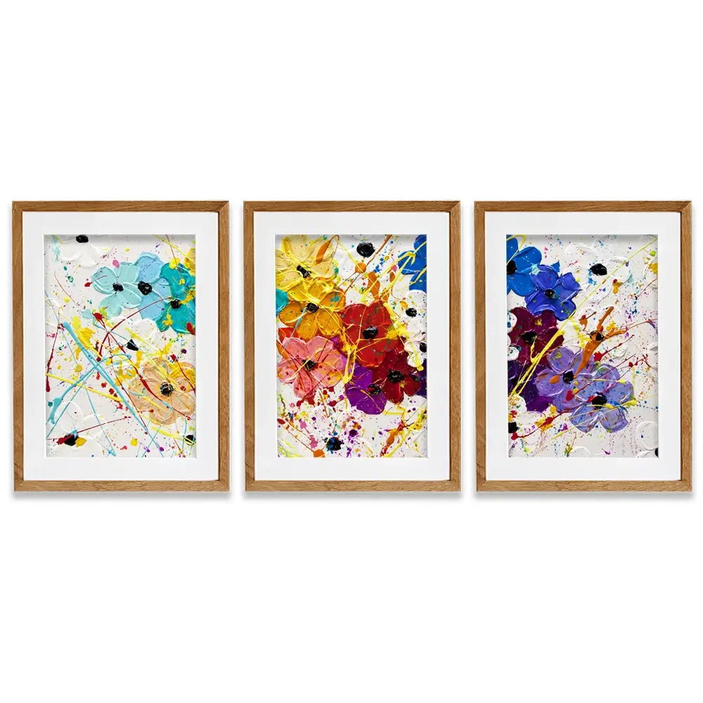 Summer Celebration Framed Art Print Trio Summer Celebration Framed Art Print Trio wall art product Osnat Tzadok