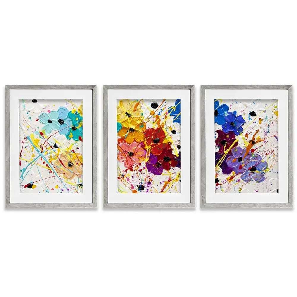 Summer Celebration Framed Art Print Trio Summer Celebration Framed Art Print Trio wall art product Osnat Tzadok