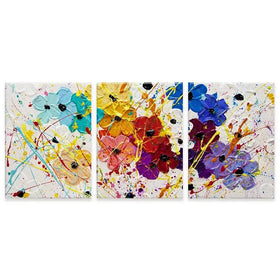 Summer Celebration Trio Canvas Print Summer Celebration Trio Canvas Print | Triptych Canvas Art wall art product Osnat Tzadok