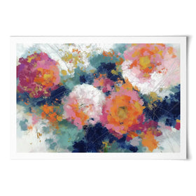 Summer Dahlias Art Print Summer Dahlias Art Print wall art product Chromatic Storm Studio
