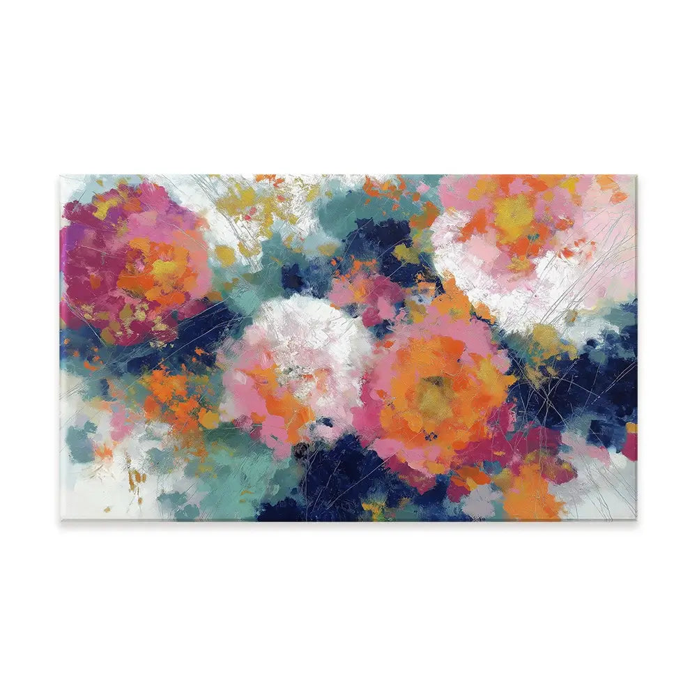 Summer Dahlias Canvas Print Summer Dahlias Canvas Print wall art product Chromatic Storm Studio