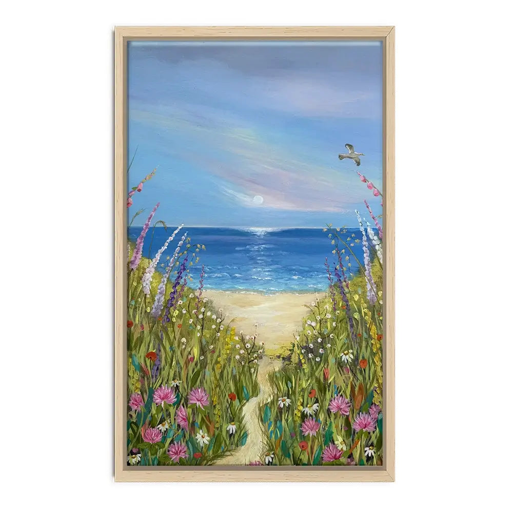 Summer Flowers By The Sea Canvas Print Summer Flowers By The Sea Canvas Print wall art product Karen Sutton