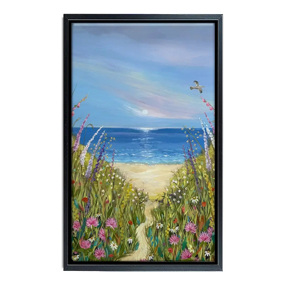 Summer Flowers By The Sea Canvas Print Summer Flowers By The Sea Canvas Print wall art product Karen Sutton
