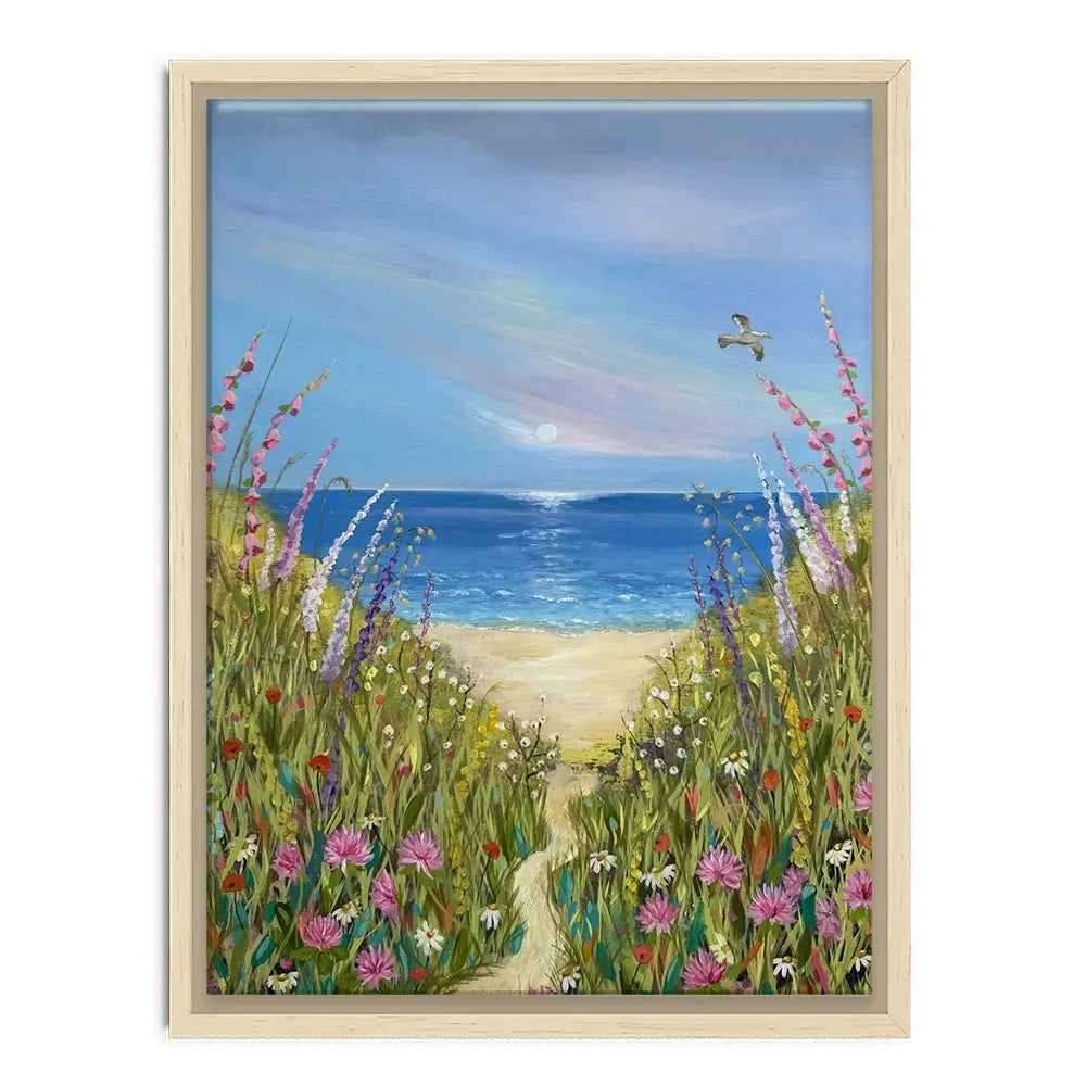 Summer Flowers By The Sea Canvas Print Summer Flowers By The Sea Canvas Print wall art product Karen Sutton