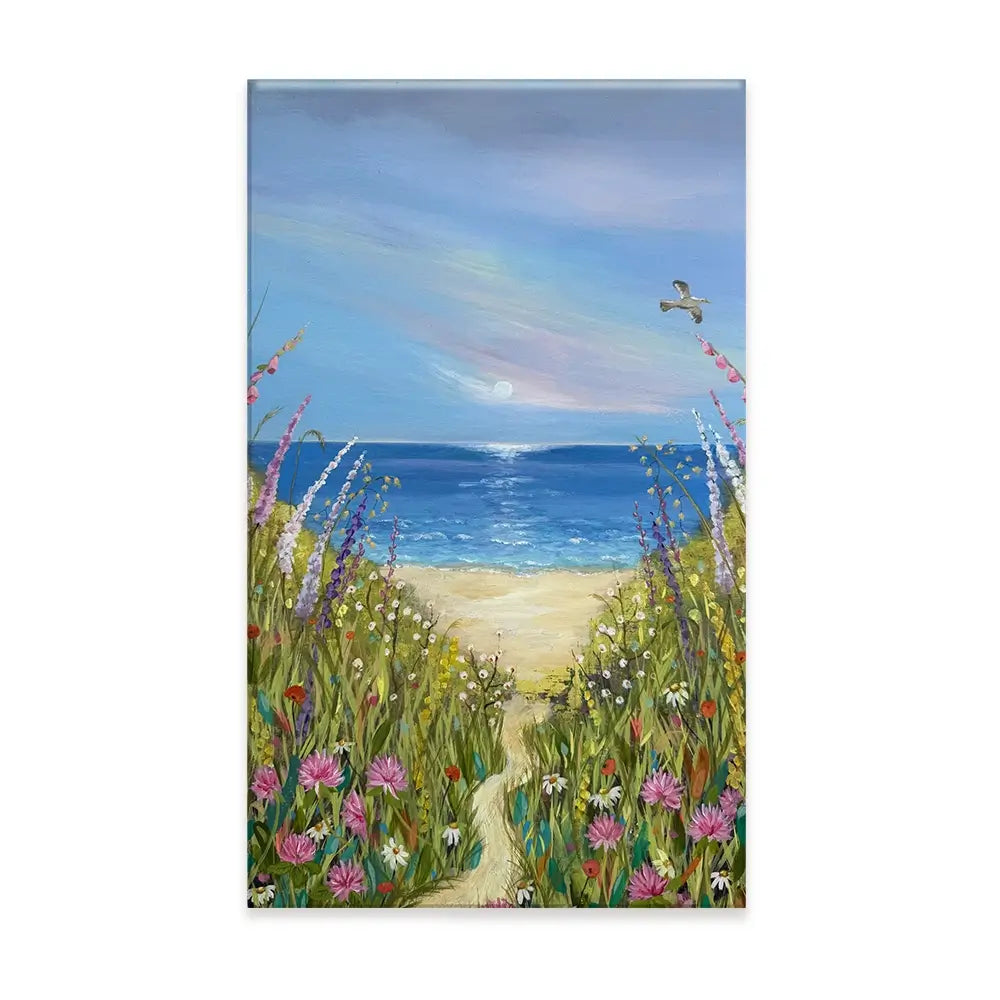 Summer Flowers By The Sea Canvas Print Summer Flowers By The Sea Canvas Print wall art product Karen Sutton