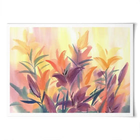 Summer Lily Flowers Art Print Summer Lily Flowers Art Print wall art product Egle Lipeikaite / Shutterstock