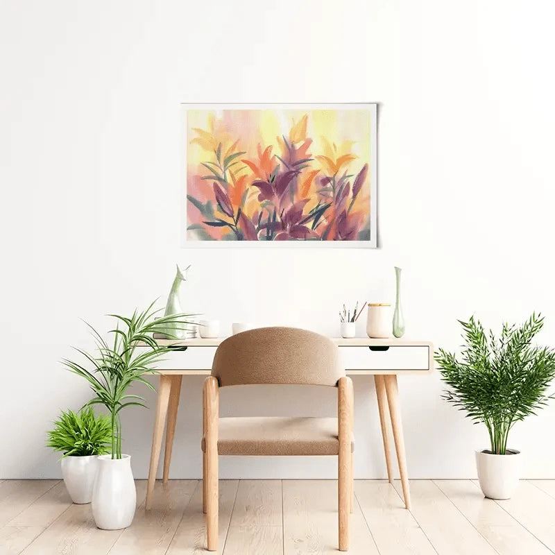 Summer Lily Flowers Art Print Summer Lily Flowers Art Print wall art product Egle Lipeikaite / Shutterstock