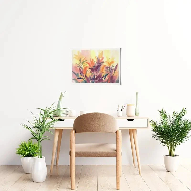 Summer Lily Flowers Art Print Summer Lily Flowers Art Print wall art product Egle Lipeikaite / Shutterstock