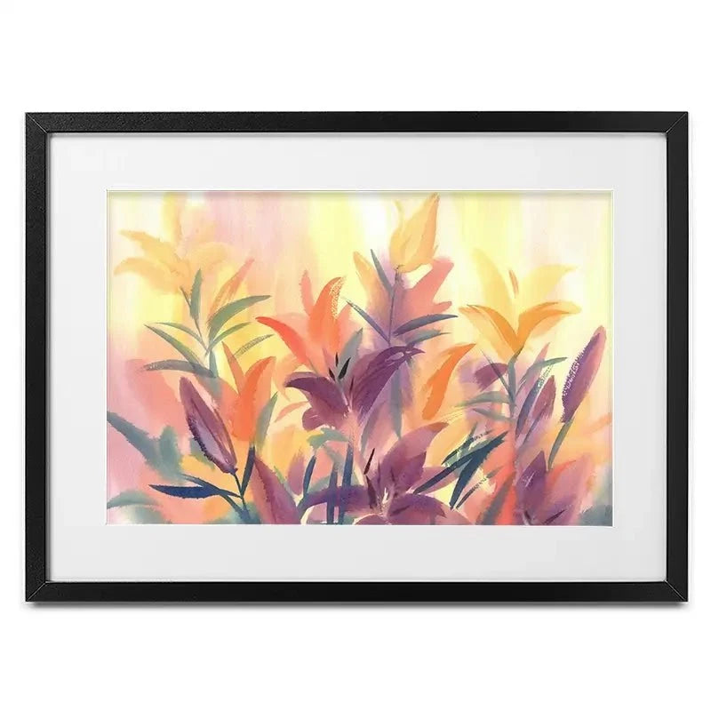 Summer Lily Flowers Framed Art Print Summer Lily Flowers Framed Art Print wall art product Egle Lipeikaite / Shutterstock