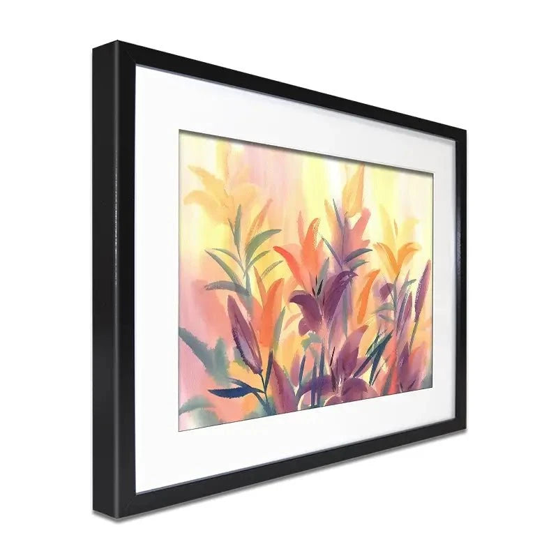 Summer Lily Flowers Framed Art Print Summer Lily Flowers Framed Art Print wall art product Egle Lipeikaite / Shutterstock