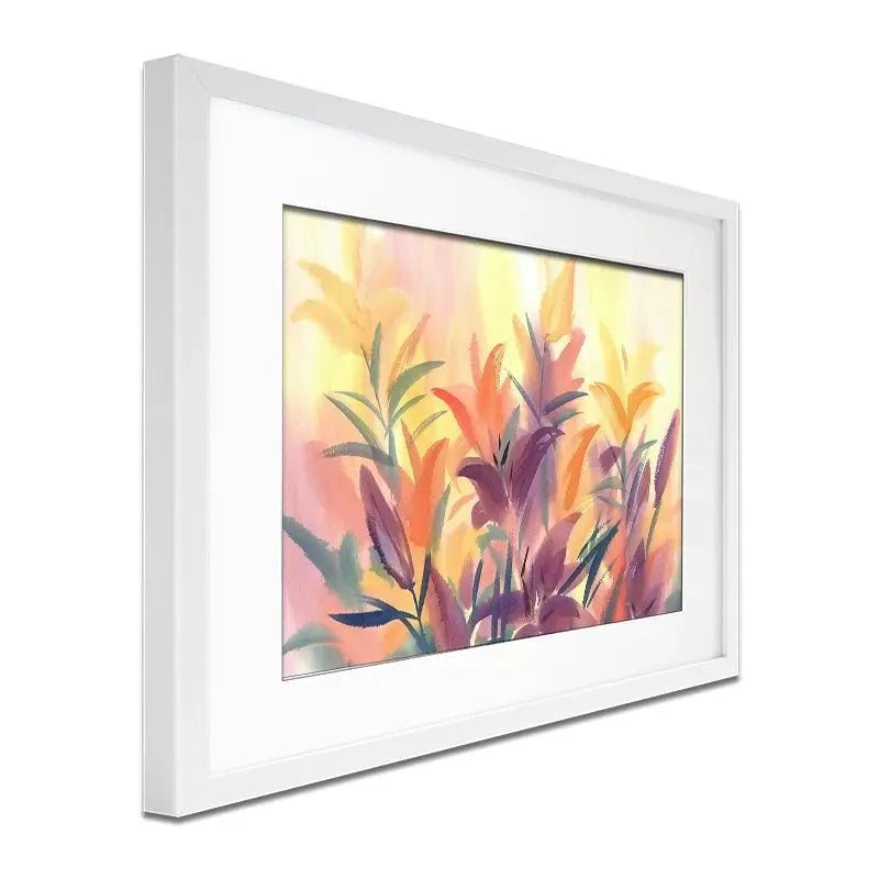 Summer Lily Flowers Framed Art Print Summer Lily Flowers Framed Art Print wall art product Egle Lipeikaite / Shutterstock
