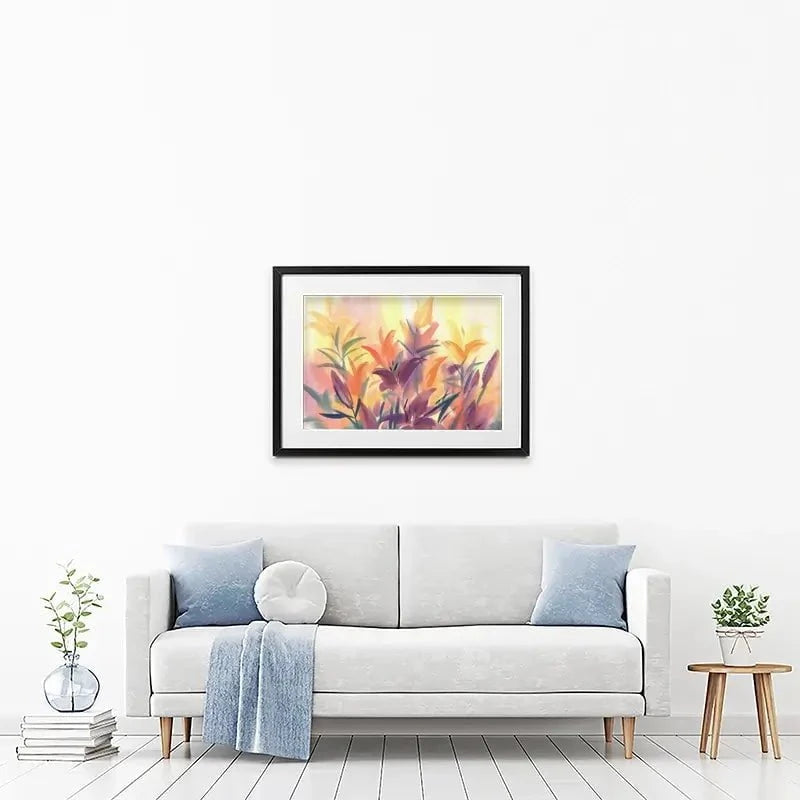 Summer Lily Flowers Framed Art Print Summer Lily Flowers Framed Art Print wall art product Egle Lipeikaite / Shutterstock