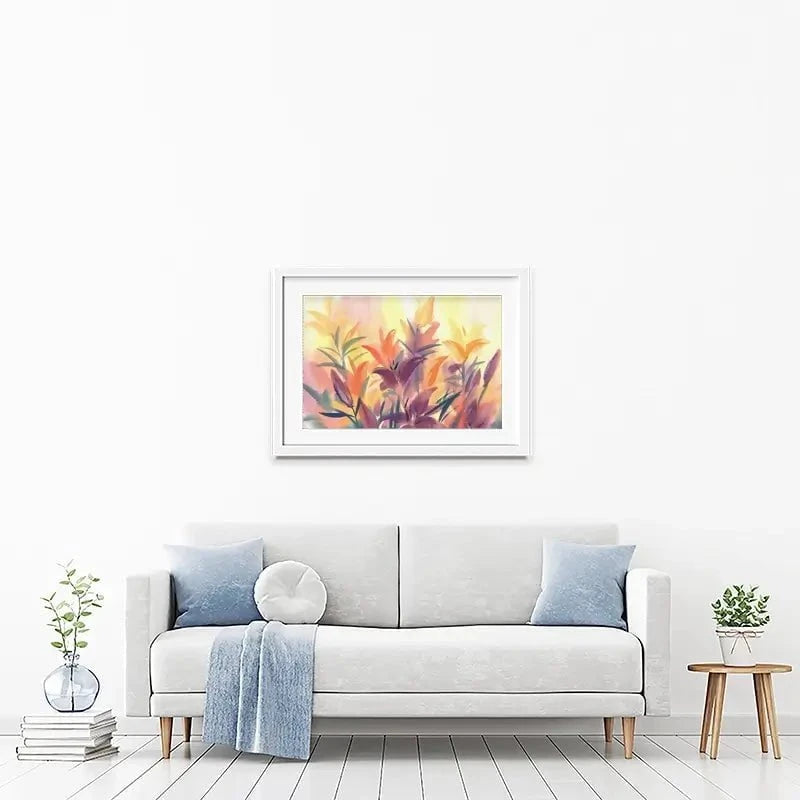 Summer Lily Flowers Framed Art Print Summer Lily Flowers Framed Art Print wall art product Egle Lipeikaite / Shutterstock