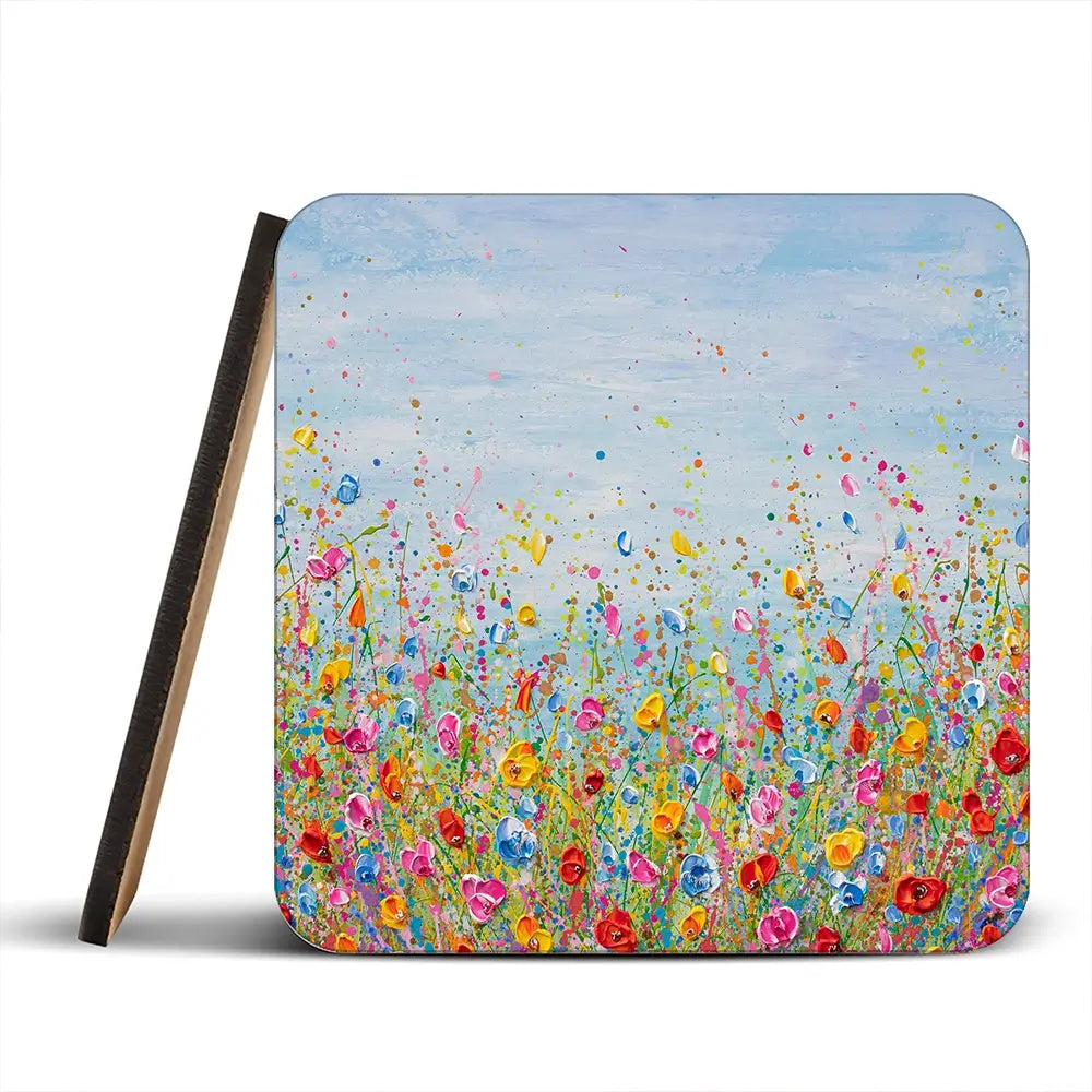 Summer Meadow Coaster Set Summer Meadow Coaster Set wall art product Olga Tkachyk