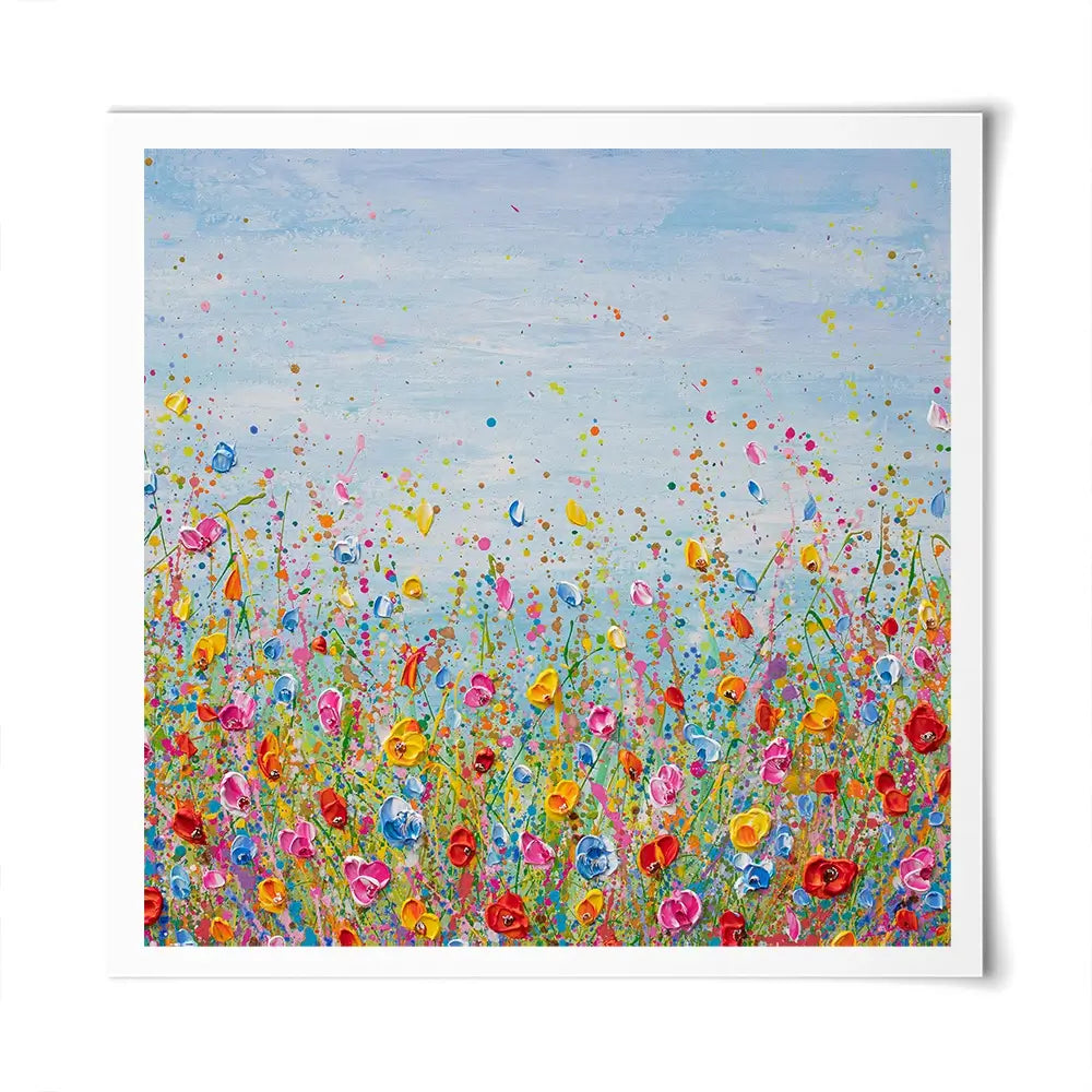 Summer Meadow Square Art Print Summer Meadow Square Art Print wall art product Olga Tkachyk