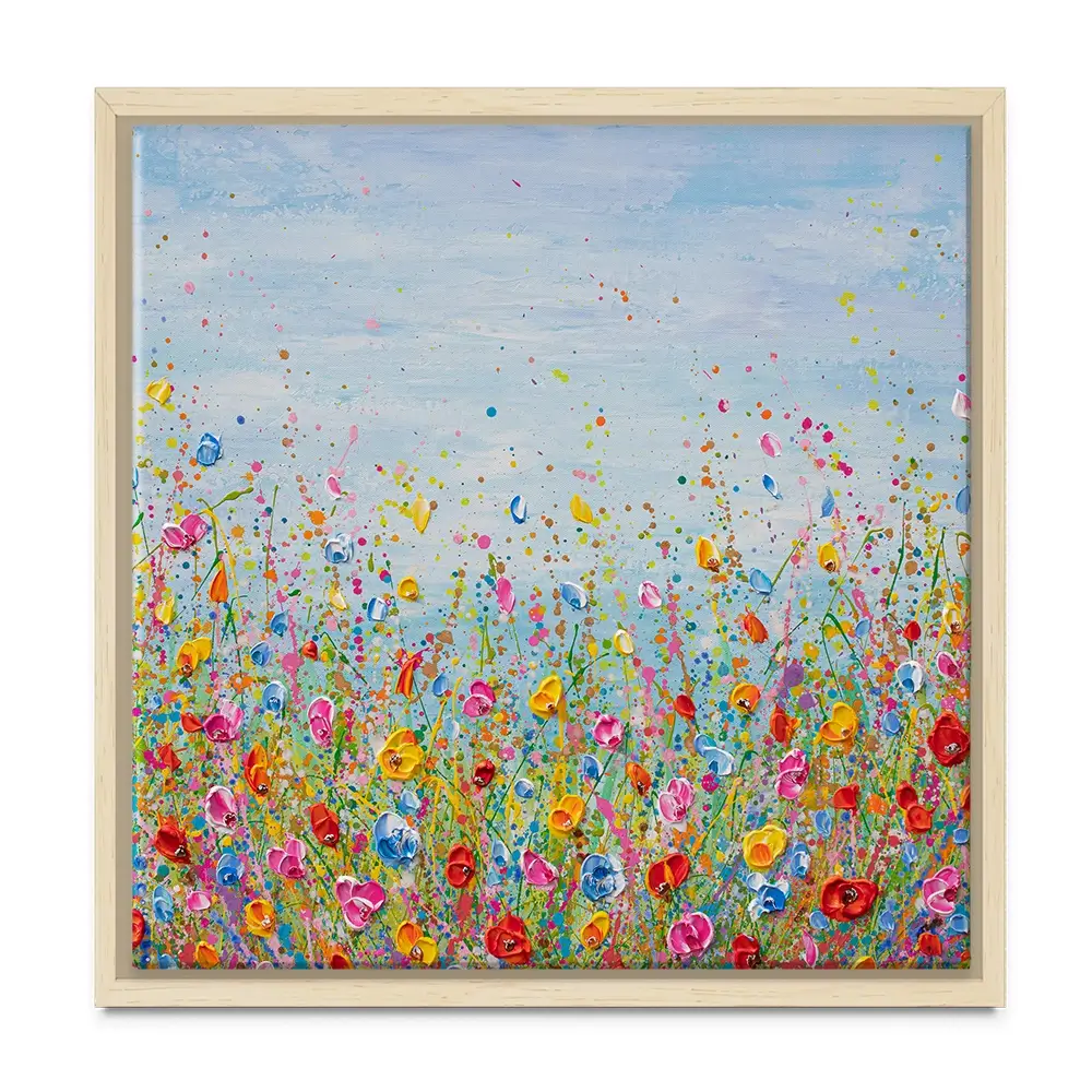 Summer Meadow Square Canvas Print Summer Meadow Square Canvas Print wall art product Olga Tkachyk