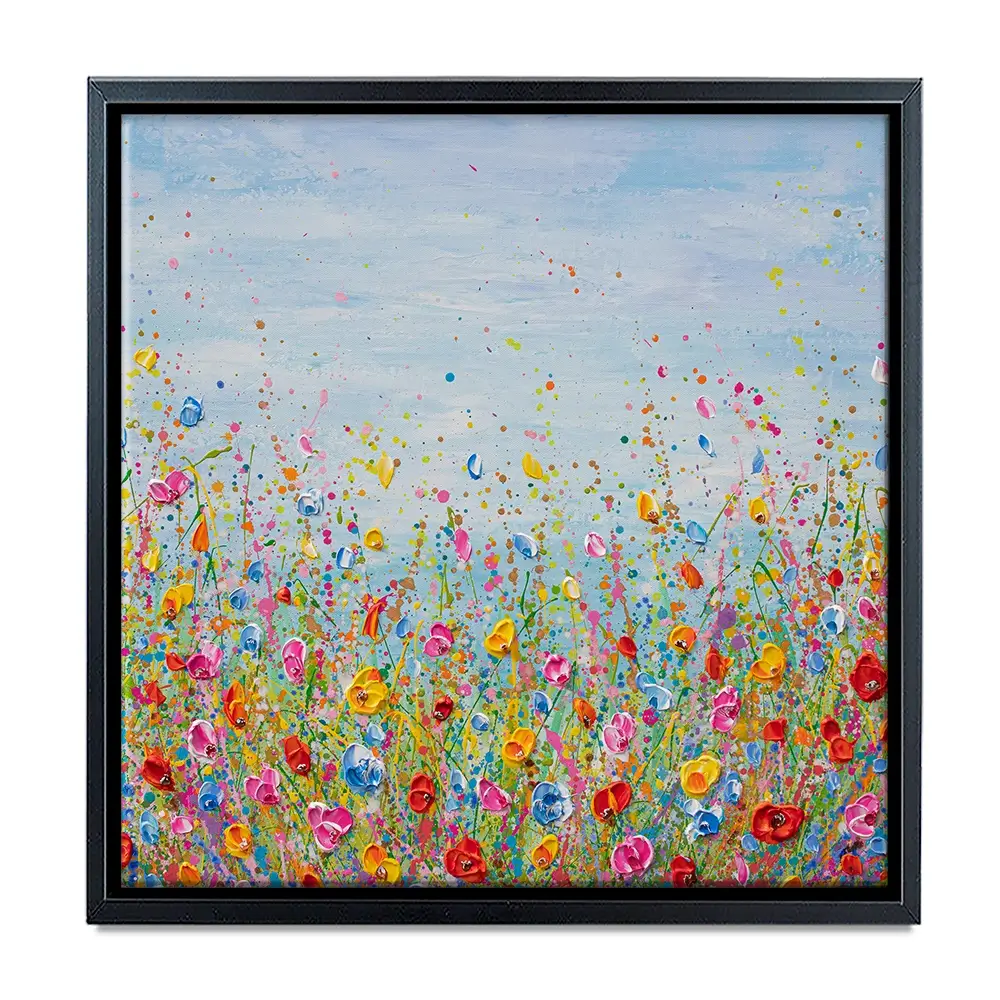 Summer Meadow Square Canvas Print Summer Meadow Square Canvas Print wall art product Olga Tkachyk