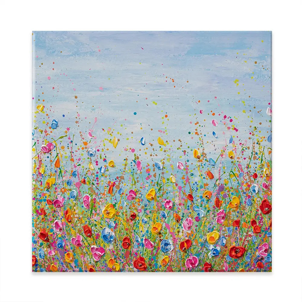 Summer Meadow Square Canvas Print Summer Meadow Square Canvas Print wall art product Olga Tkachyk