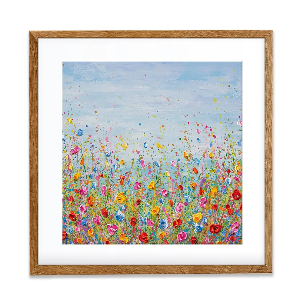 Summer Meadow Square Framed Art Print Summer Meadow Square Framed Art Print wall art product Olga Tkachyk