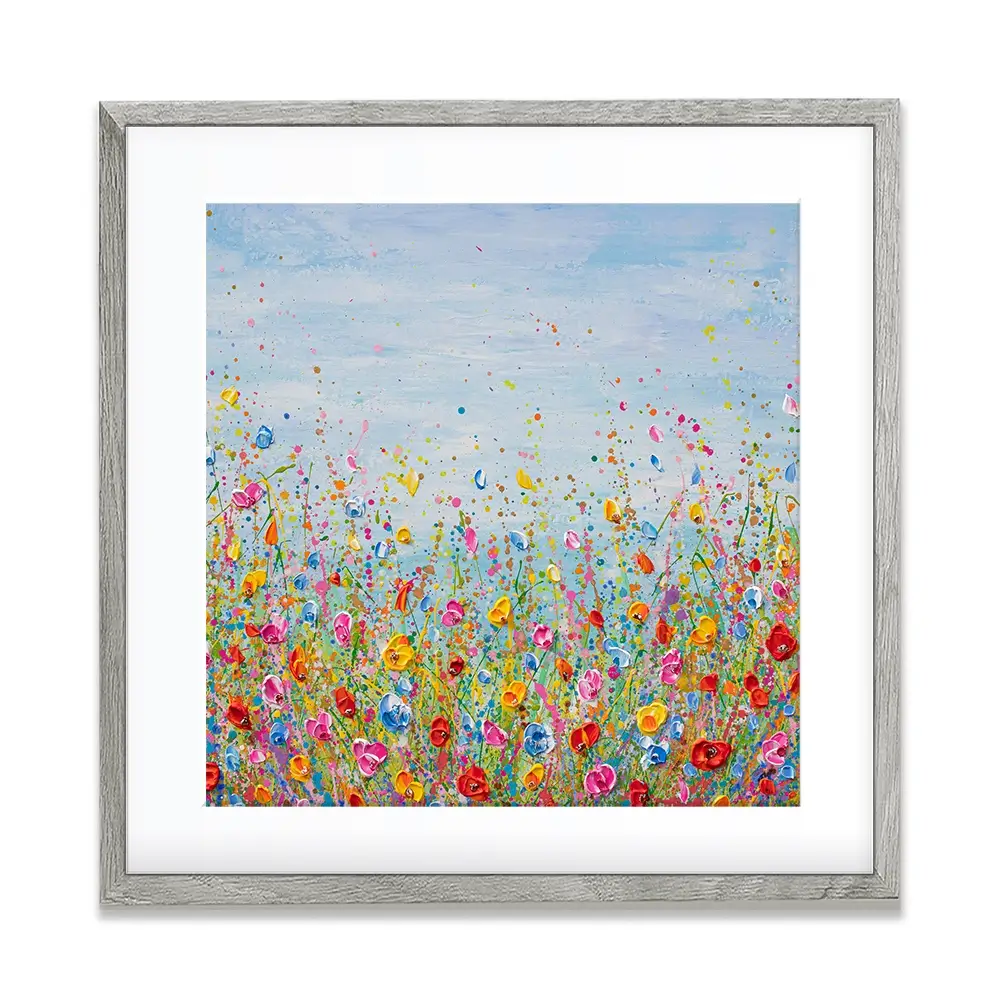 Summer Meadow Square Framed Art Print Summer Meadow Square Framed Art Print wall art product Olga Tkachyk