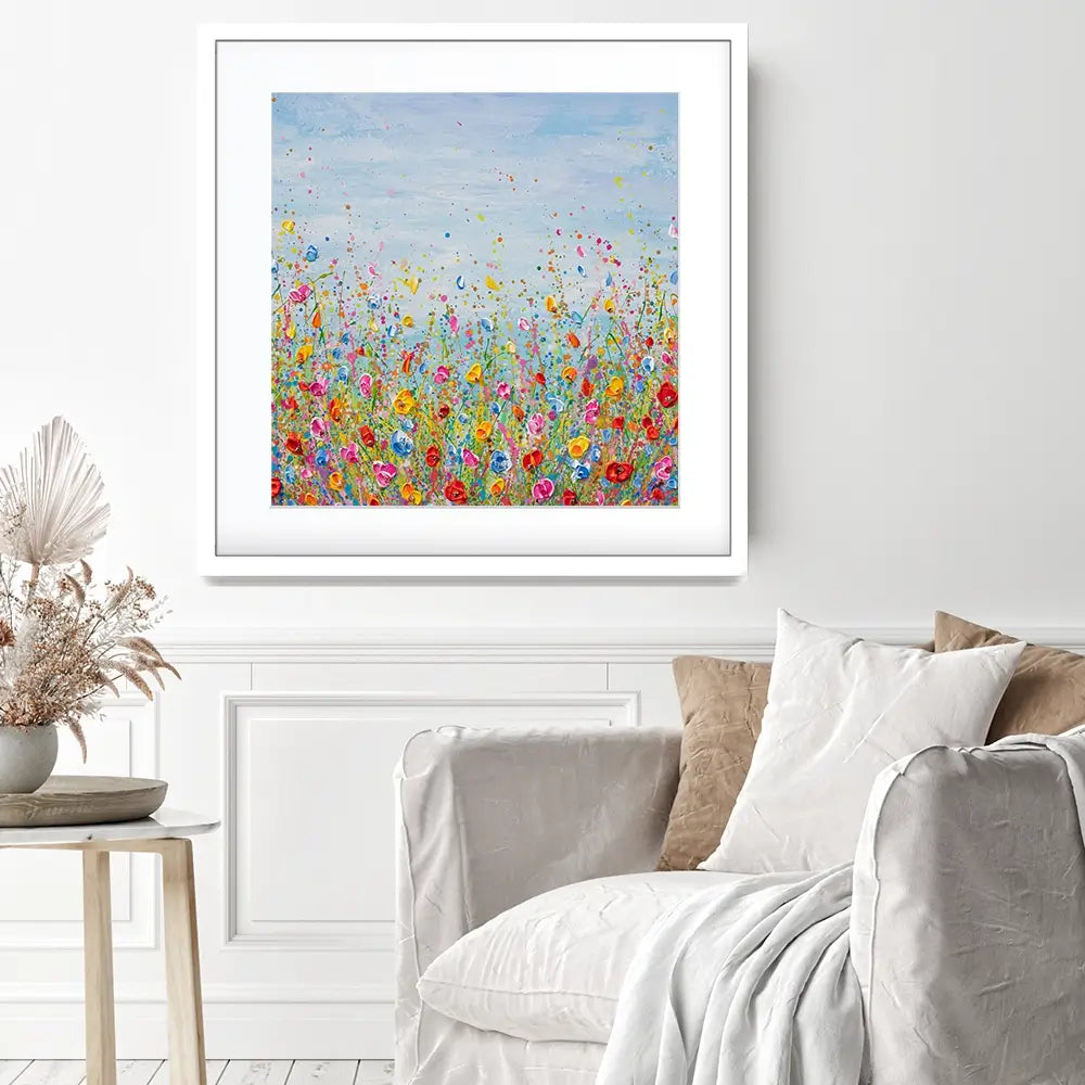 Summer Meadow Square Framed Art Print Summer Meadow Square Framed Art Print wall art product Olga Tkachyk