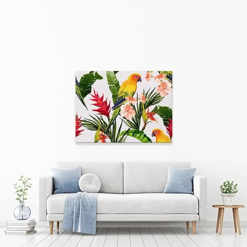 Summer Pattern Canvas Print Summer Pattern Canvas Print wall art product Hanna Kh / Shutterstock