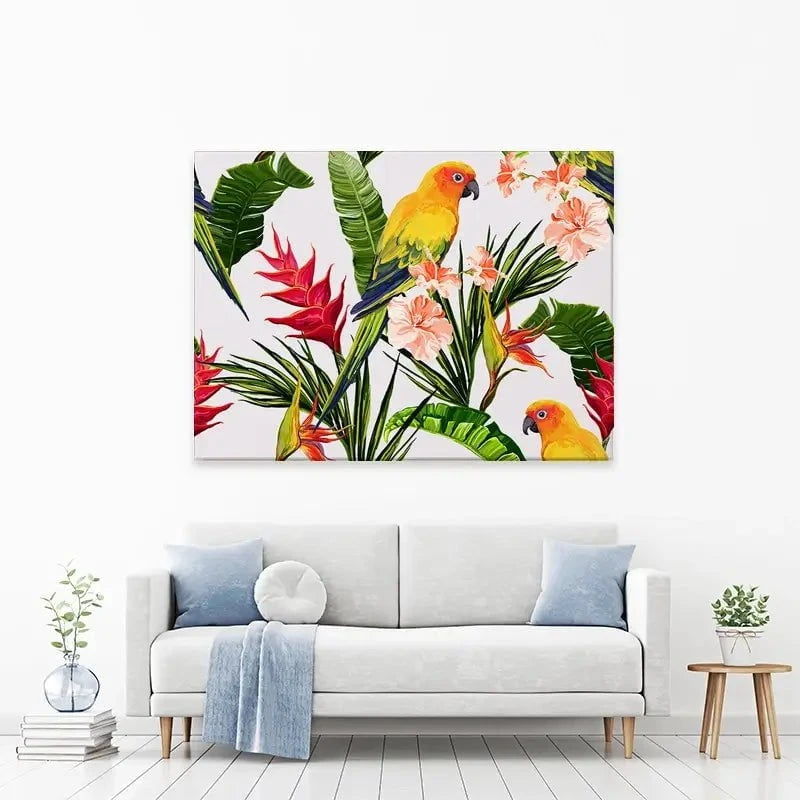Summer Pattern Canvas Print Summer Pattern Canvas Print wall art product Hanna Kh / Shutterstock