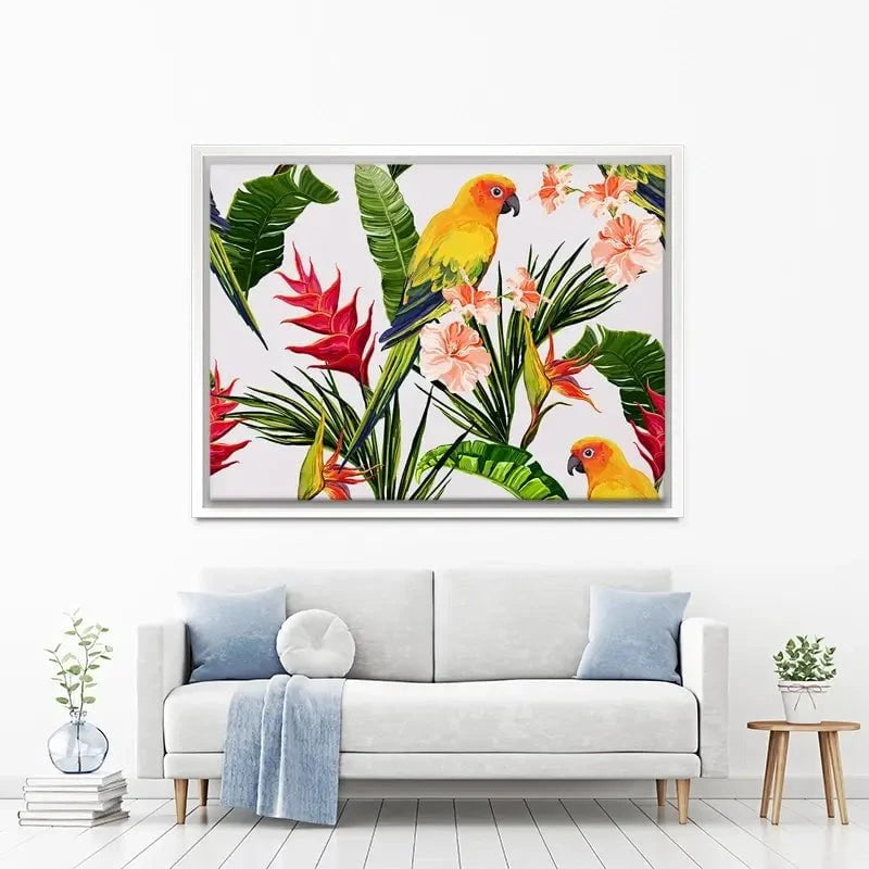 Summer Pattern Canvas Print Summer Pattern Canvas Print wall art product Hanna Kh / Shutterstock