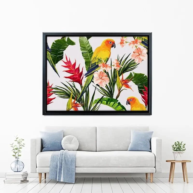 Summer Pattern Canvas Print Summer Pattern Canvas Print wall art product Hanna Kh / Shutterstock