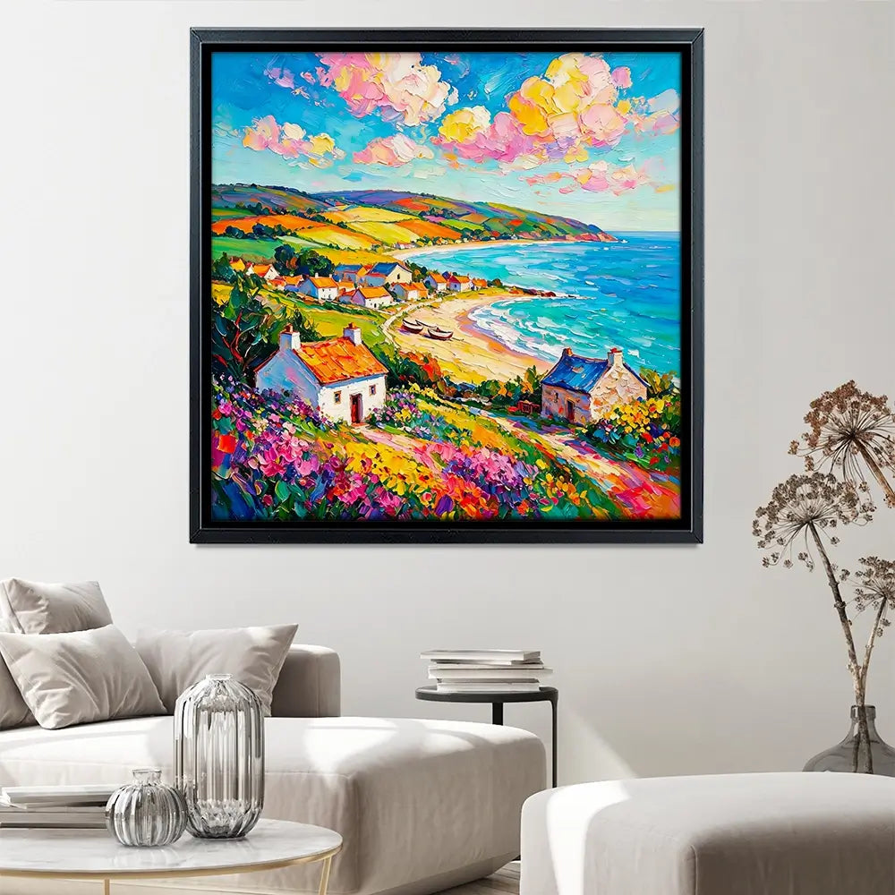 Summer Shore Square Canvas Print Summer Shore Square Canvas Print wall art product David Alexander Elder
