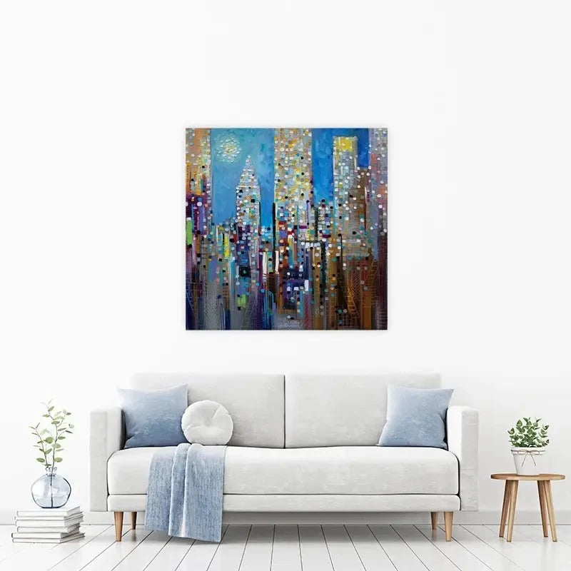 Sun Over The City Canvas Print Sun Over The City Canvas Print wall art product Ekaterina Ermilkina