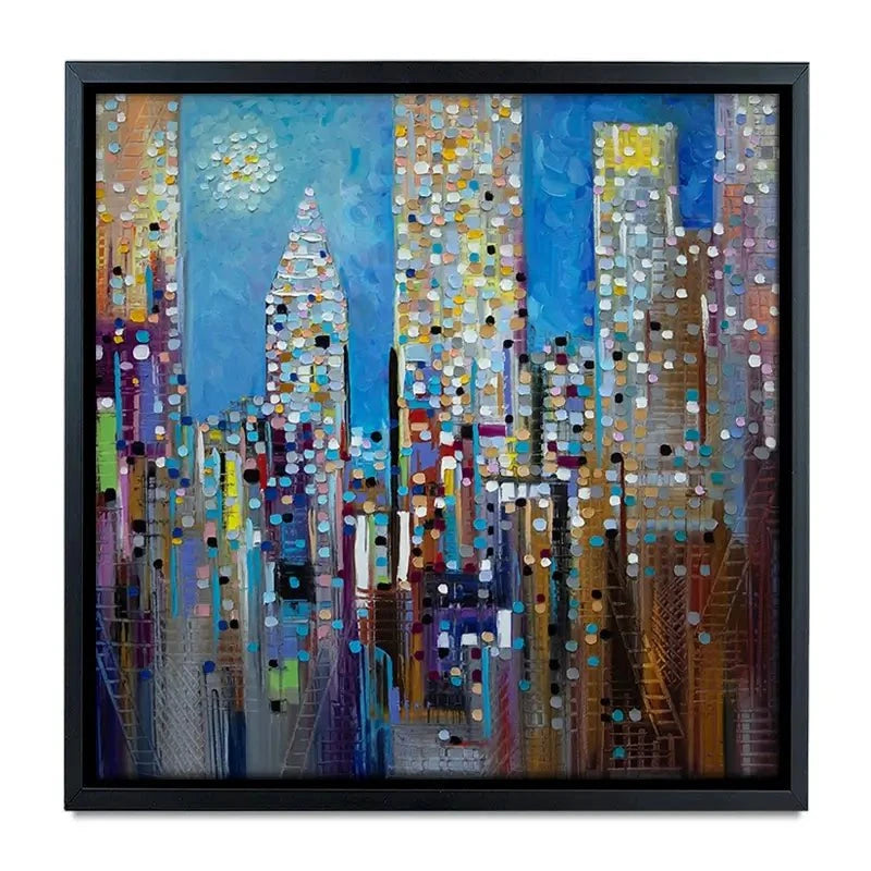 Sun Over The City Canvas Print Sun Over The City Canvas Print wall art product Ekaterina Ermilkina