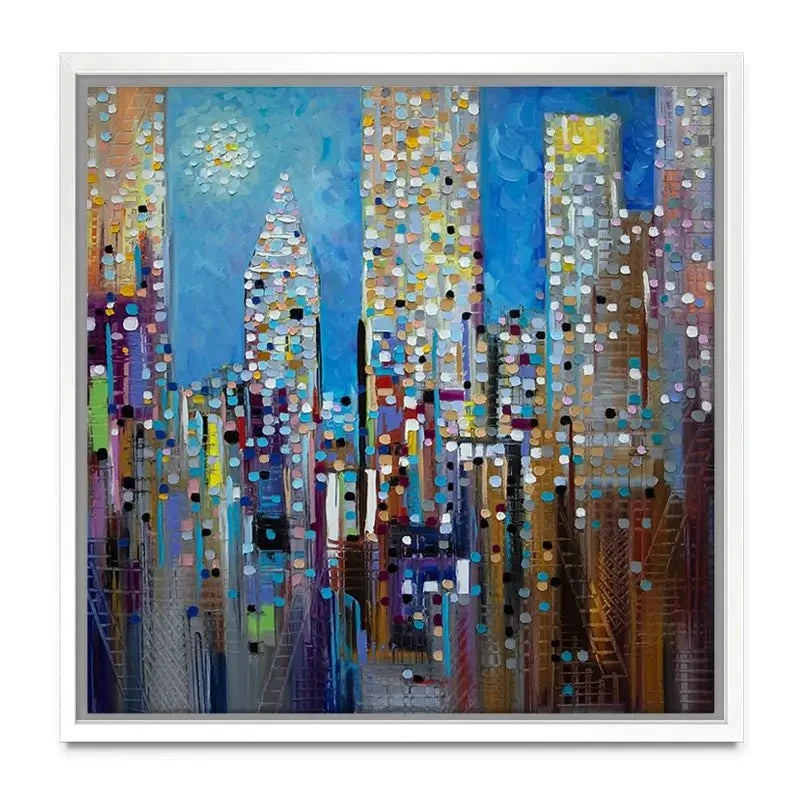 Sun Over The City Canvas Print Sun Over The City Canvas Print wall art product Ekaterina Ermilkina