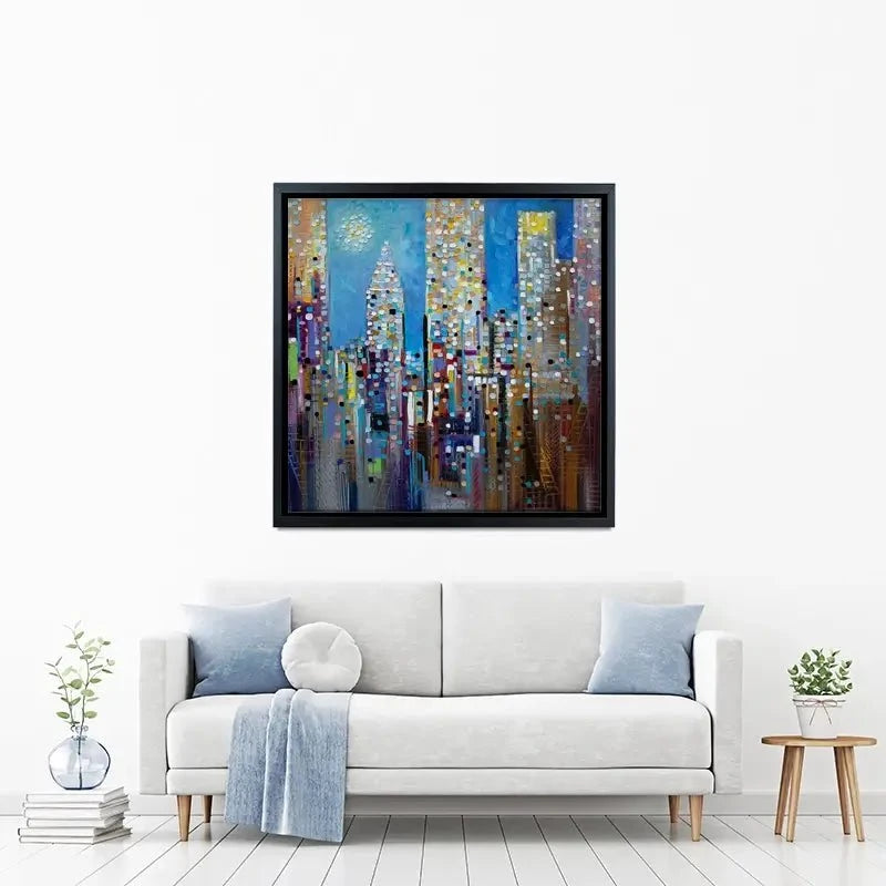 Sun Over The City Canvas Print Sun Over The City Canvas Print wall art product Ekaterina Ermilkina