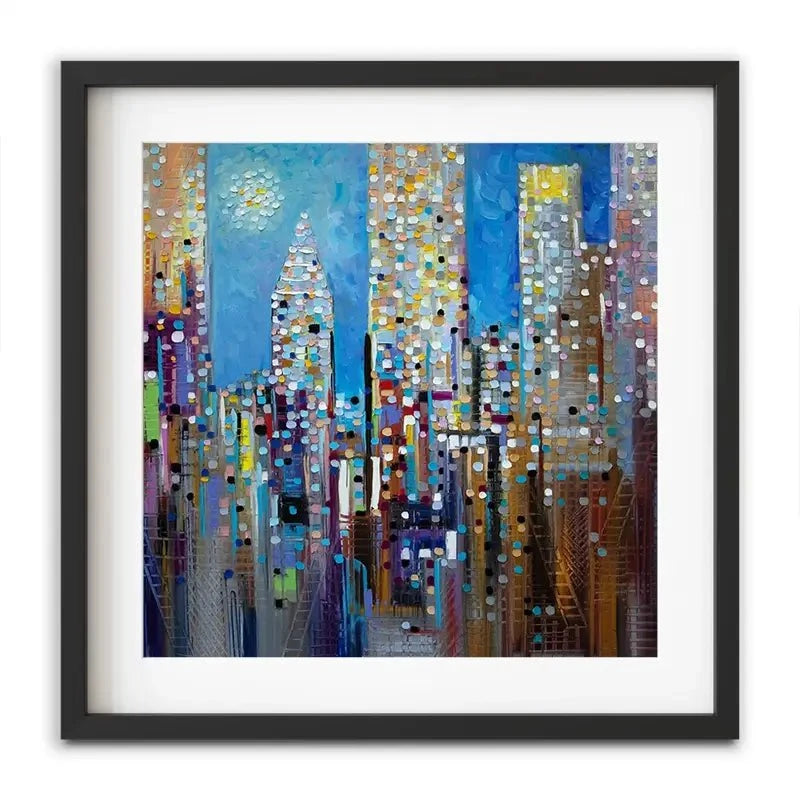 Sun Over The City Framed Art Print Sun Over The City Framed Art Print wall art product Ekaterina Ermilkina
