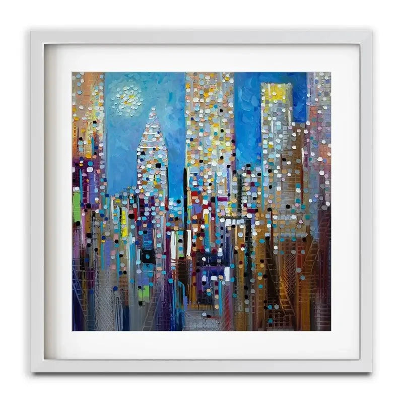 Sun Over The City Framed Art Print Sun Over The City Framed Art Print wall art product Ekaterina Ermilkina