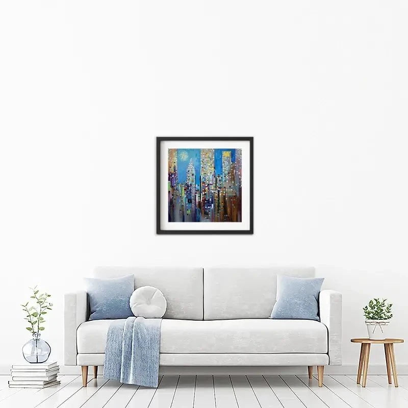 Sun Over The City Framed Art Print Sun Over The City Framed Art Print wall art product Ekaterina Ermilkina