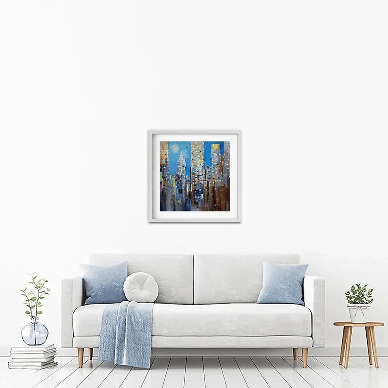 Sun Over The City Framed Art Print Sun Over The City Framed Art Print wall art product Ekaterina Ermilkina