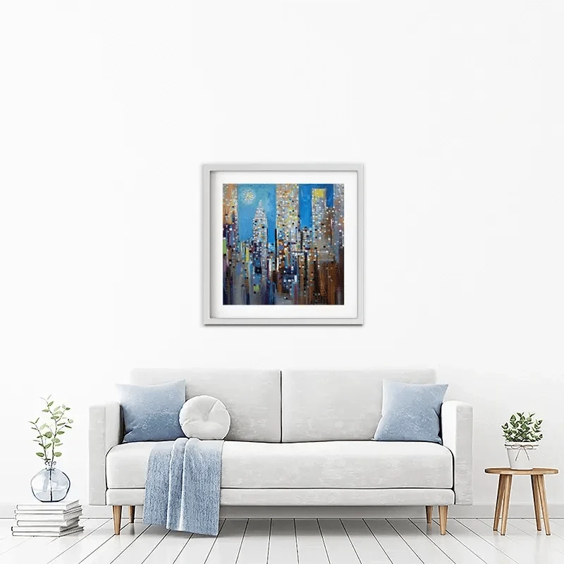 Sun Over The City Framed Art Print Sun Over The City Framed Art Print wall art product Ekaterina Ermilkina