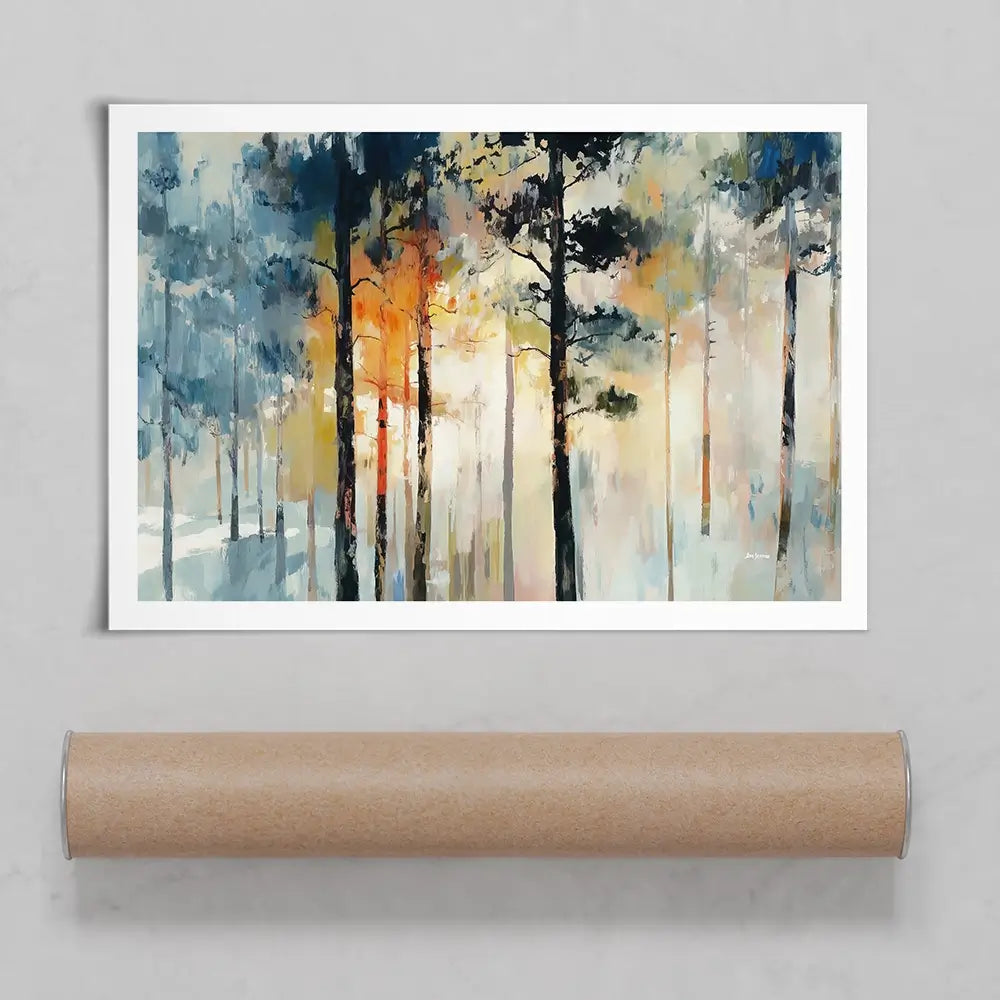 Sun Rays Through The Trees Art Print Sun Rays Through The Trees Art Print wall art product Leon Devenice