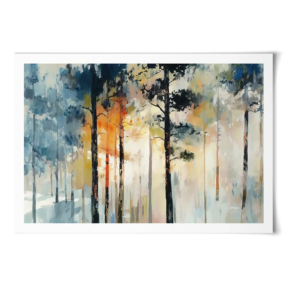 Sun Rays Through The Trees Art Print Sun Rays Through The Trees Art Print wall art product Leon Devenice