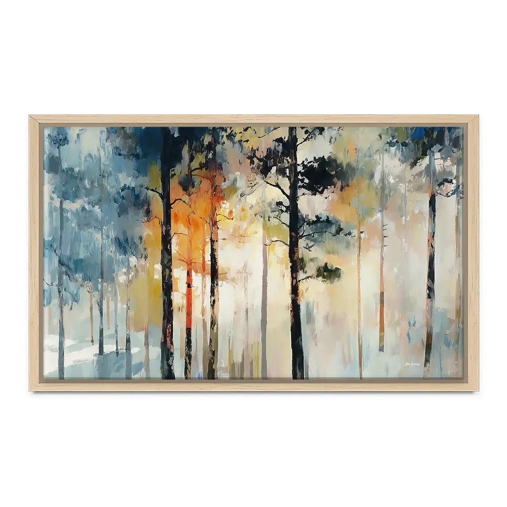 Sun Rays Through The Trees Canvas Print Sun Rays Through The Trees Canvas Print wall art product Leon Devenice