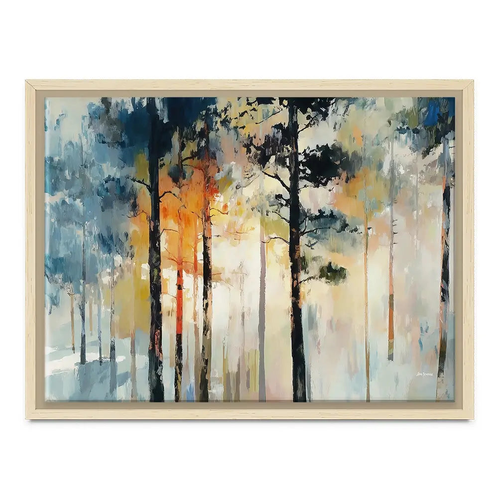 Sun Rays Through The Trees Canvas Print Sun Rays Through The Trees Canvas Print wall art product Leon Devenice