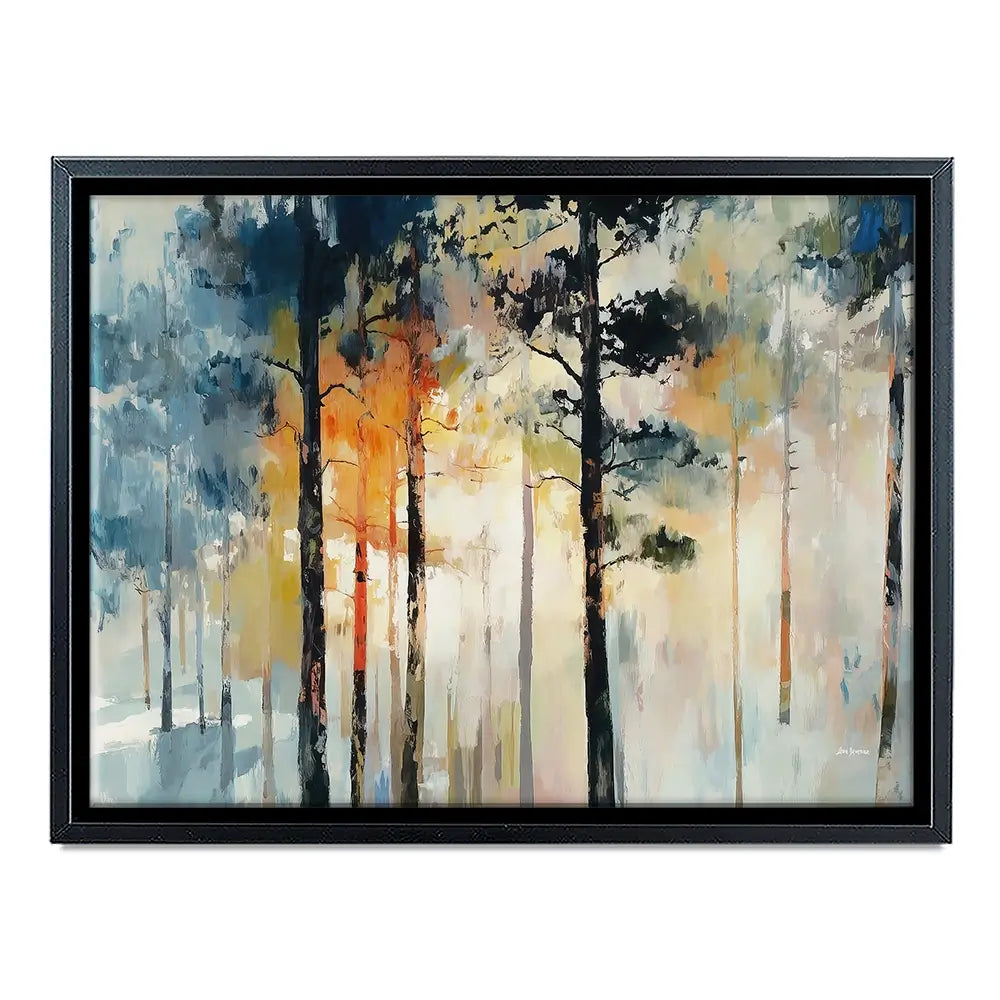 Sun Rays Through The Trees Canvas Print Sun Rays Through The Trees Canvas Print wall art product Leon Devenice