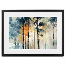 Sun Rays Through The Trees Framed Art Print Sun Rays Through The Trees Framed Art Print wall art product Leon Devenice