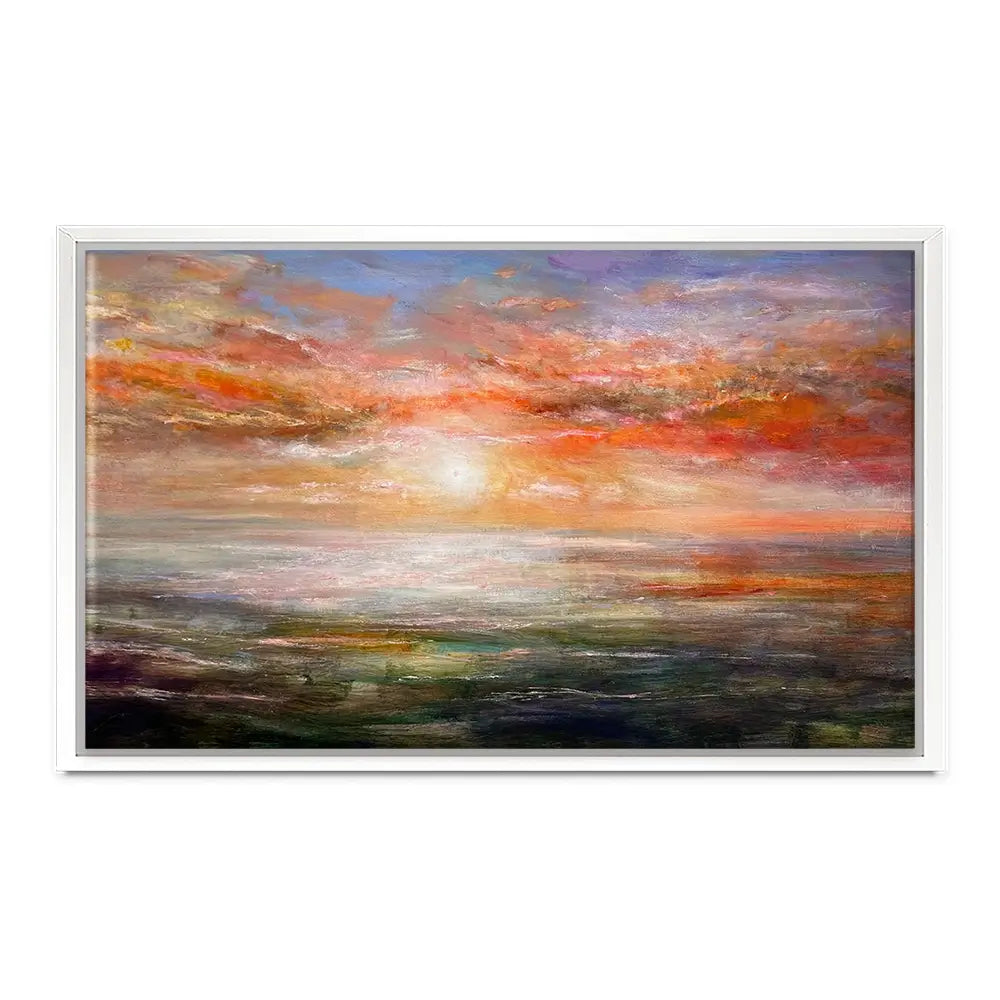 Sun Rising Over Plymouth Sound Canvas Print Sun Rising Over Plymouth Sound Canvas Print wall art product Craig Askew